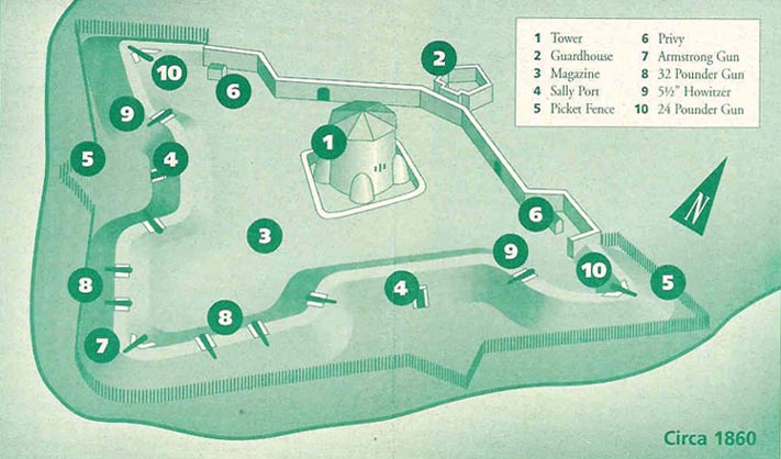 Map of Fort Frederick