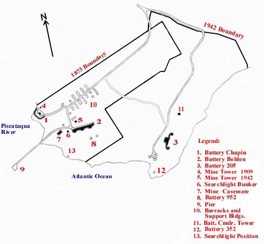 Fort Foster map