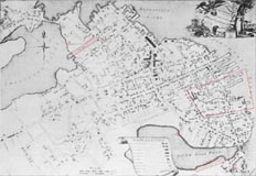Map of Portsmouth, 1813