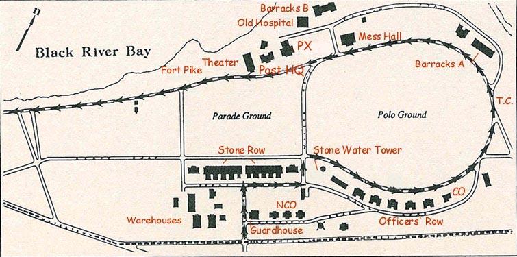 Map of Madison Barracks